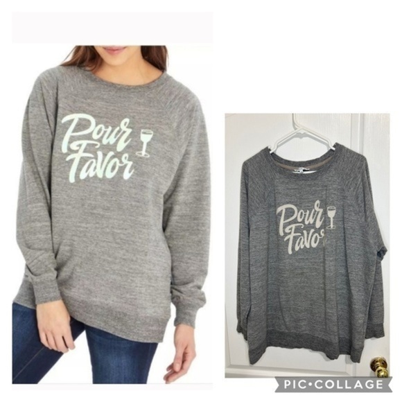 Wildfox Gray 'Pour Favor' Sweater - Picture 1 of 14